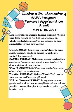 Teacher Appreciation week